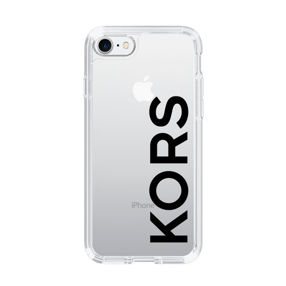スリムプロテクションケース［ MICHAEL KORS - Logo - Black ］