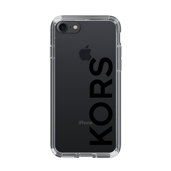 スリムプロテクションケース［ MICHAEL KORS - Logo - Black ］
