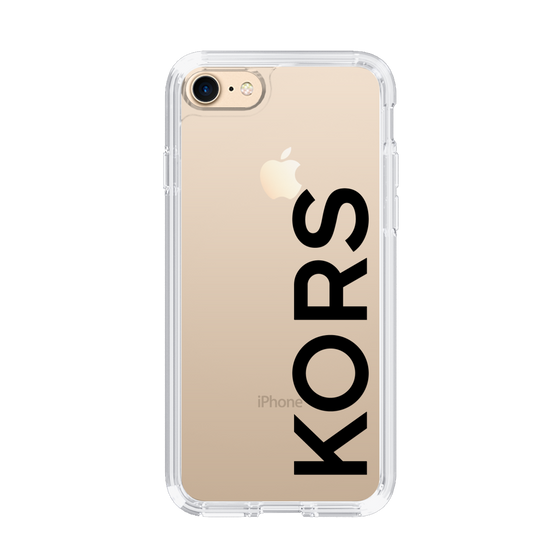 スリムプロテクションケース［ MICHAEL KORS - Logo - Black ］