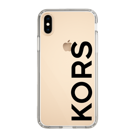 スリムプロテクションケース［ MICHAEL KORS - Logo - Black ］