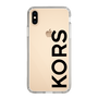 スリムプロテクションケース［ MICHAEL KORS - Logo - Black ］