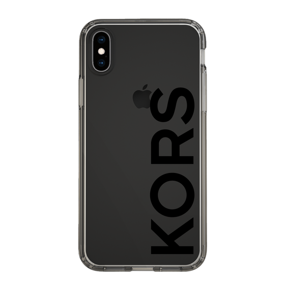 スリムプロテクションケース［ MICHAEL KORS - Logo - Black ］