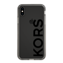 スリムプロテクションケース［ MICHAEL KORS - Logo - Black ］