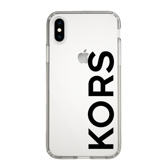 スリムプロテクションケース［ MICHAEL KORS - Logo - Black ］