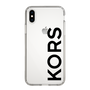 スリムプロテクションケース［ MICHAEL KORS - Logo - Black ］
