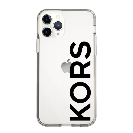 スリムプロテクションケース［ MICHAEL KORS - Logo - Black ］