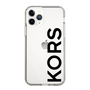 スリムプロテクションケース［ MICHAEL KORS - Logo - Black ］