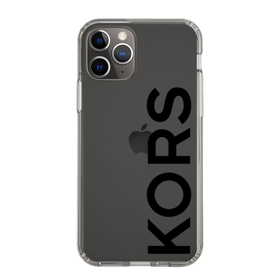 スリムプロテクションケース［ MICHAEL KORS - Logo - Black ］