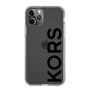 スリムプロテクションケース［ MICHAEL KORS - Logo - Black ］