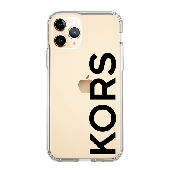 スリムプロテクションケース［ MICHAEL KORS - Logo - Black ］