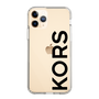 スリムプロテクションケース［ MICHAEL KORS - Logo - Black ］