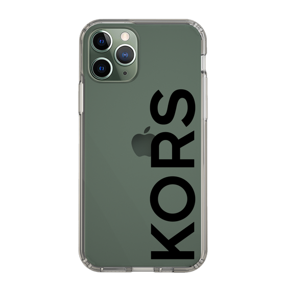 スリムプロテクションケース［ MICHAEL KORS - Logo - Black ］