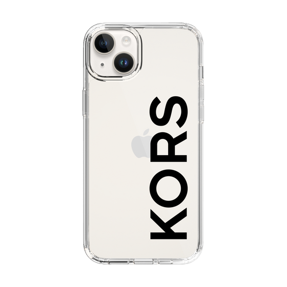 スリムプロテクションケース［ MICHAEL KORS - Logo - Black ］