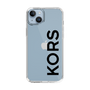 スリムプロテクションケース［ MICHAEL KORS - Logo - Black ］