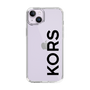 スリムプロテクションケース［ MICHAEL KORS - Logo - Black ］