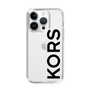 スリムプロテクションケース［ MICHAEL KORS - Logo - Black ］