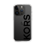 スリムプロテクションケース［ MICHAEL KORS - Logo - Black ］