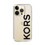 スリムプロテクションケース［ MICHAEL KORS - Logo - Black ］