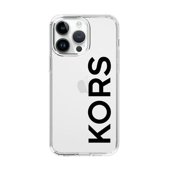 スリムプロテクションケース［ MICHAEL KORS - Logo - Black ］