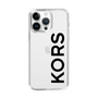 スリムプロテクションケース［ MICHAEL KORS - Logo - Black ］
