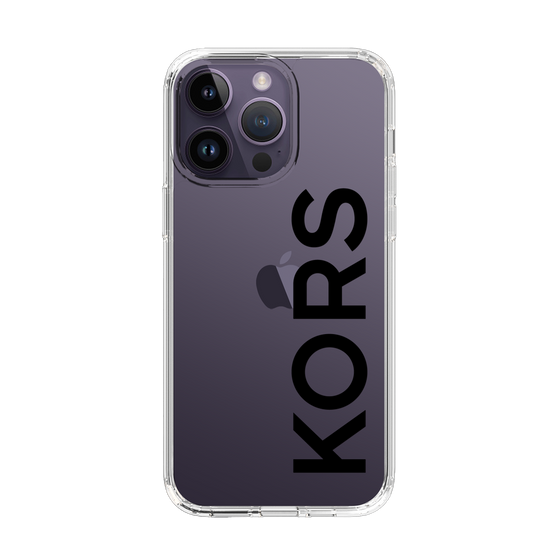 スリムプロテクションケース［ MICHAEL KORS - Logo - Black ］