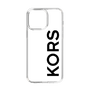 スリムプロテクションケース［ MICHAEL KORS - Logo - Black ］