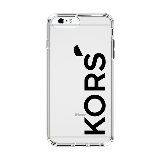 スリムプロテクションケース［ MICHAEL KORS - Logo - Black ］