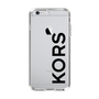 スリムプロテクションケース［ MICHAEL KORS - Logo - Black ］