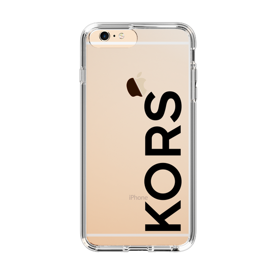スリムプロテクションケース［ MICHAEL KORS - Logo - Black ］