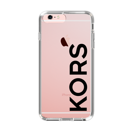 スリムプロテクションケース［ MICHAEL KORS - Logo - Black ］