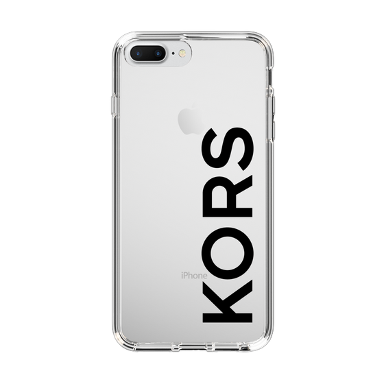 スリムプロテクションケース［ MICHAEL KORS - Logo - Black ］