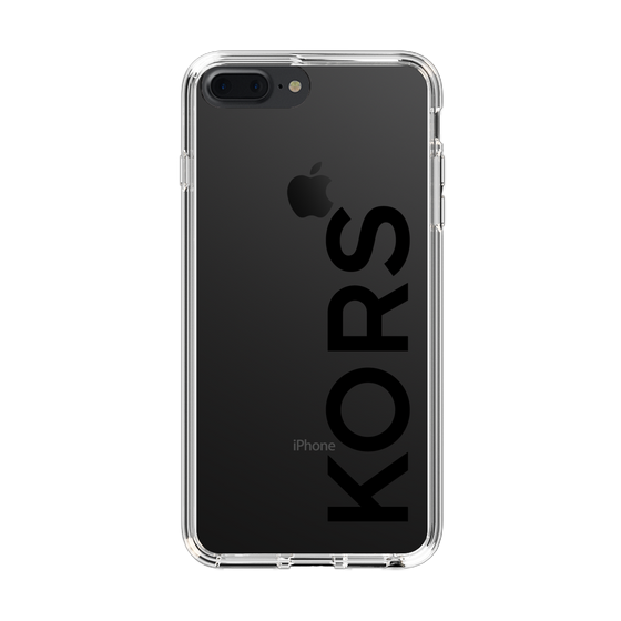 スリムプロテクションケース［ MICHAEL KORS - Logo - Black ］