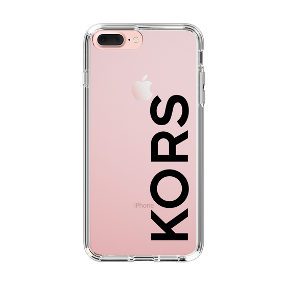 スリムプロテクションケース［ MICHAEL KORS - Logo - Black ］