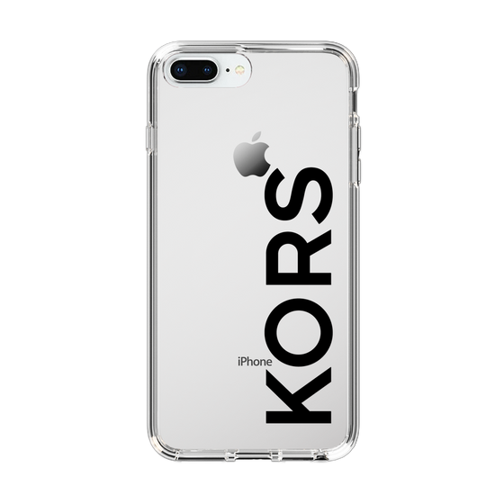 スリムプロテクションケース［ MICHAEL KORS - Logo - Black ］