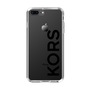 スリムプロテクションケース［ MICHAEL KORS - Logo - Black ］
