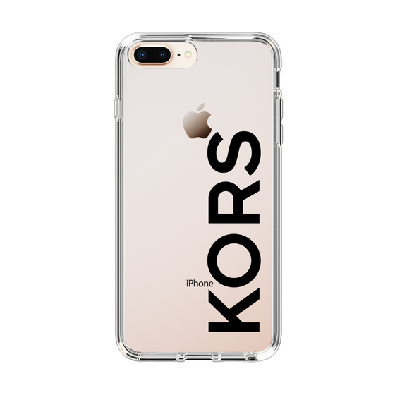 スリムプロテクションケース［ MICHAEL KORS - Logo - Black ］