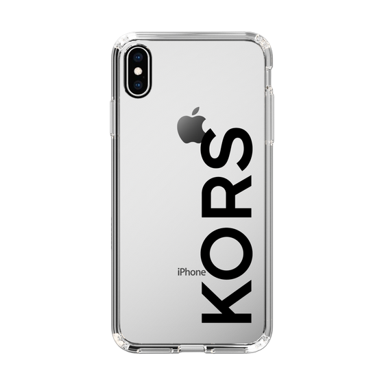 スリムプロテクションケース［ MICHAEL KORS - Logo - Black ］