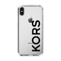 スリムプロテクションケース［ MICHAEL KORS - Logo - Black ］