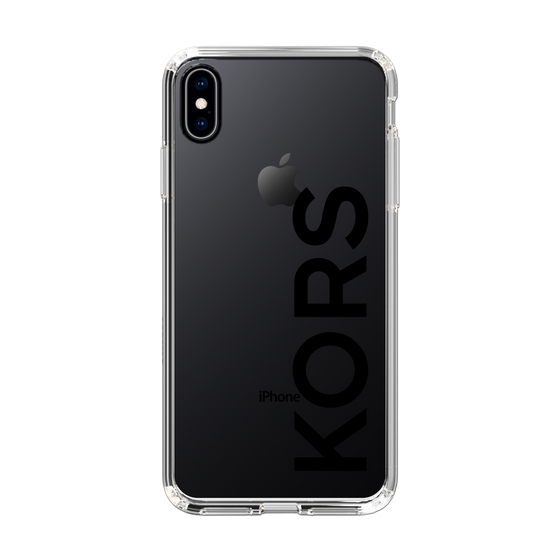スリムプロテクションケース［ MICHAEL KORS - Logo - Black ］