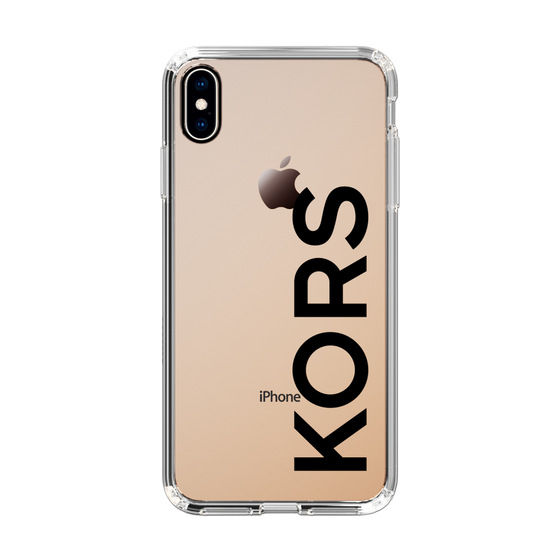 スリムプロテクションケース［ MICHAEL KORS - Logo - Black ］