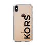 スリムプロテクションケース［ MICHAEL KORS - Logo - Black ］