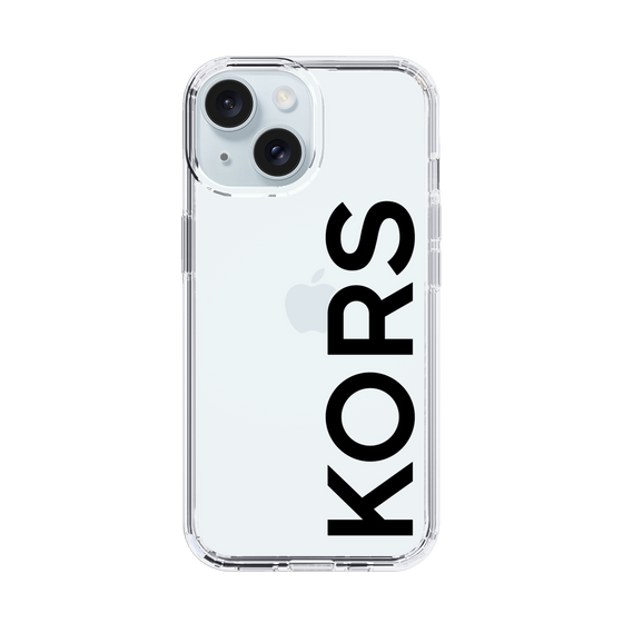 スリムプロテクションケース［ MICHAEL KORS - Logo - Black ］