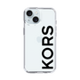 スリムプロテクションケース［ MICHAEL KORS - Logo - Black ］