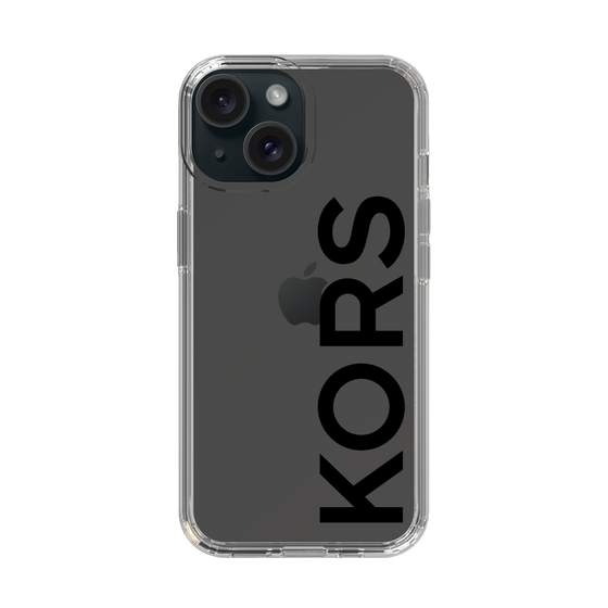 スリムプロテクションケース［ MICHAEL KORS - Logo - Black ］