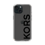 スリムプロテクションケース［ MICHAEL KORS - Logo - Black ］