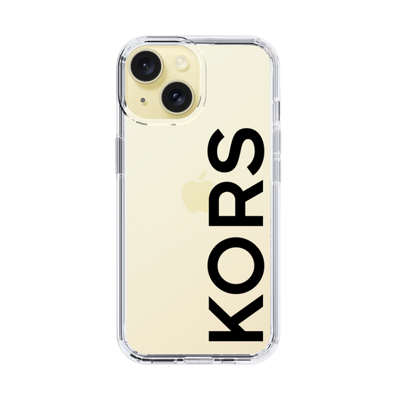 スリムプロテクションケース［ MICHAEL KORS - Logo - Black ］