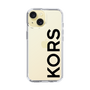 スリムプロテクションケース［ MICHAEL KORS - Logo - Black ］