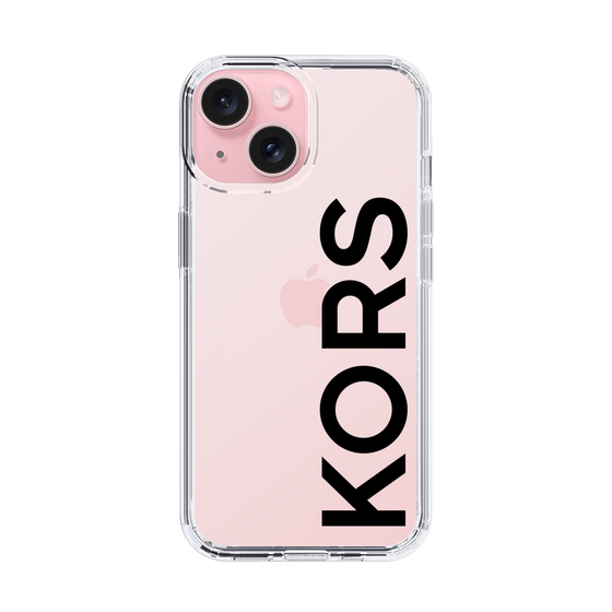 スリムプロテクションケース［ MICHAEL KORS - Logo - Black ］