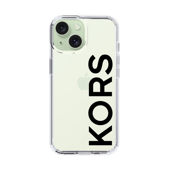 スリムプロテクションケース［ MICHAEL KORS - Logo - Black ］