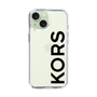 スリムプロテクションケース［ MICHAEL KORS - Logo - Black ］